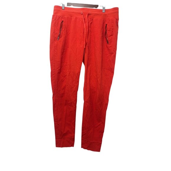 Athleta Trekkie North Joggers Womens 16 XL Tall Orange Drawstring Outdoor Hiking - Picture 2 of 14